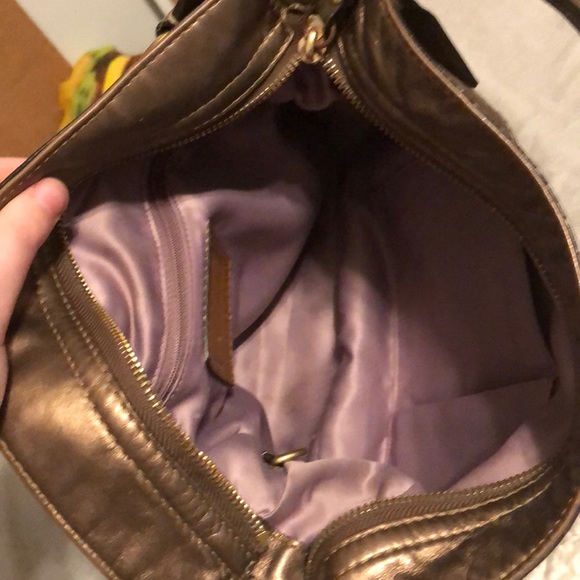 Coach metallic handbag purse - Picture 4 of 4